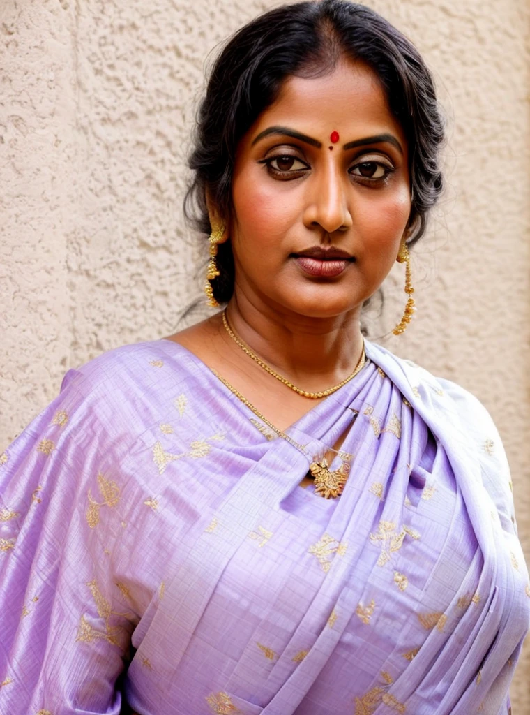 An Extremely gorgeous and beautiful Bengali village woman, 50 yo, thick curvy figure, true desi milf beautiful aunty, pale white skin, mature woman skin, juicy thick figure, jiggly belly, sensual appealing body, perfect thick and chubby Beauty, wearing saree bare-chested, curvy, sexy navel folds, fleshy figure, Bengali village style saree, wearing a Bengali-style saree without a blouse,, ethnic vintage bengali village woman, bengali style saree, The sari was worn without a blouse and petticoat before the British Raj, baring one's chest or being blouseless, simple village ornaments, Bengalis a.k.a. Bongs are known for their unique Bengali fashion sense (the way they don that sari makes you go wow), Pre British Raj, Pre colonial era, Bengali Woman draping sari without blouse is a normal thing in pre British Era, bong woman, fine Art photography, artistic photography, sensually appealing, erotic fantasy, ethnic traditional beauty, real armpit hair, low waist saree, insane details, 