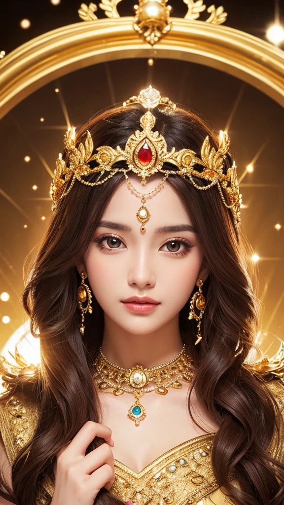 goddess gorgeous crown gold