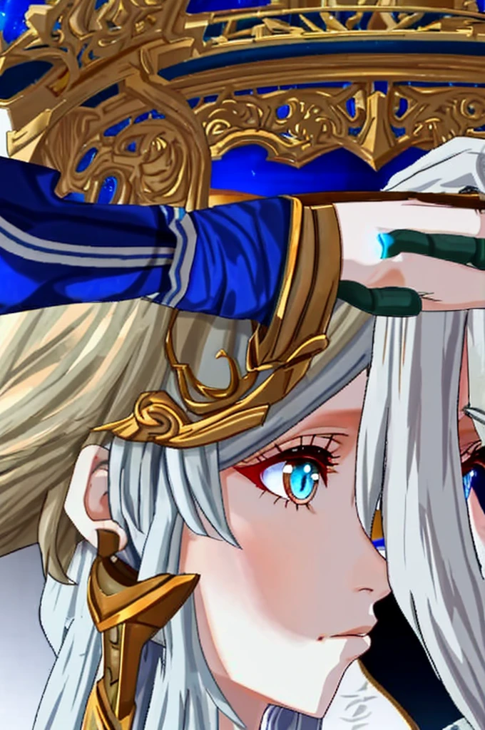 Lumine looking me, disgusted, and angried