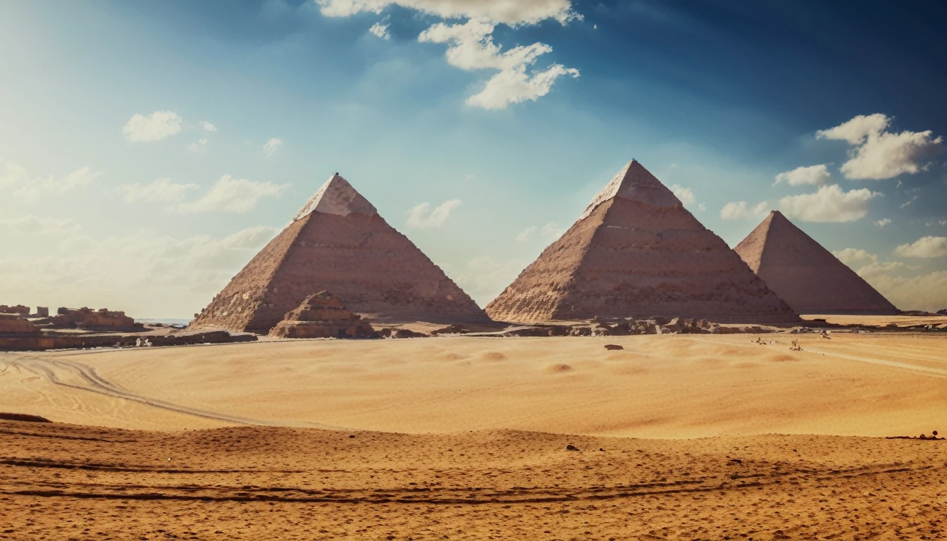 believe me a guy landscape of egypt, where the pyramids are shown
