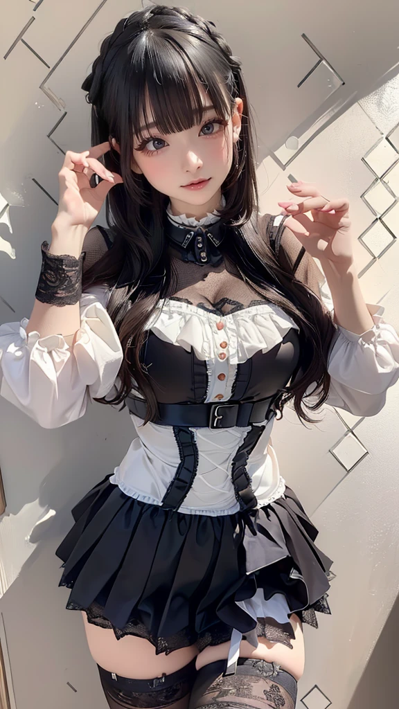 (random cute clothes),(random pose),(Thin type:1.8),(big breasts),(random hairstyle),(Highest image quality,(8k),ultra-realistic,best quality, high quality, high definition, high quality texture,high detail,beautiful detailed,fine detailed,extremely detailed cg,detailed texture,a realistic representation of the face,masterpiece,Sense of presence)