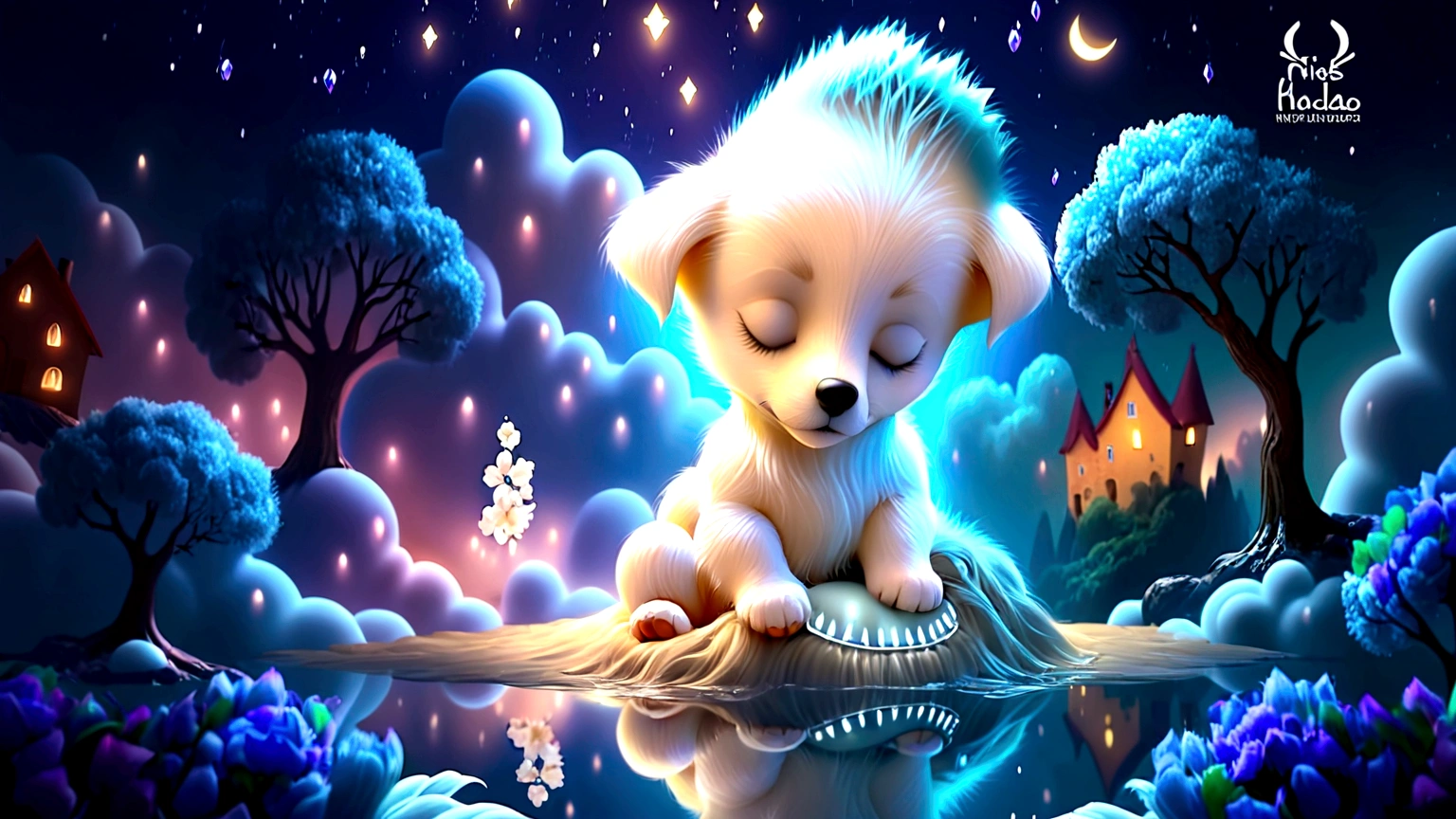 cute dog sleeping