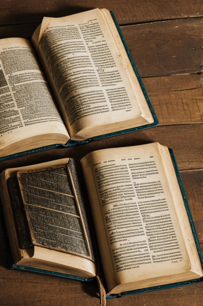 An open old bible