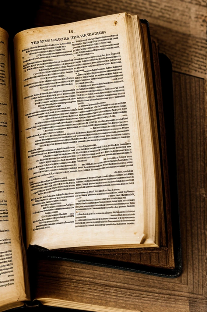 An open old bible