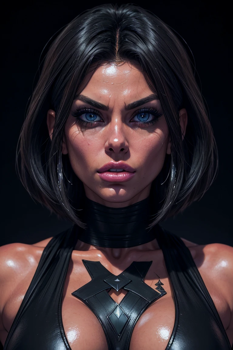 (Award Winning Photo:1.3) of (Ultrarealistic:1.3),(Angry:1.3) (close up:0.7), a woman with black robe, real skin, canon 5d, 85 mm, depth of field, 8k, ultra sharpness, rtx, octane, unreal, dramatic light, global illumination (by Artist WLOP:1.3),Highly Detailed,(Dark Wave Art:1.3),(Hardcore Art:1.3),(Agfacolor:1.3),(close portrait:1.3),(Feminine:1.4),(beautiful:1.4),(attractive:1.3),handsome,calendar pose,perfectly detailed eyes,studio lighting,thematic background