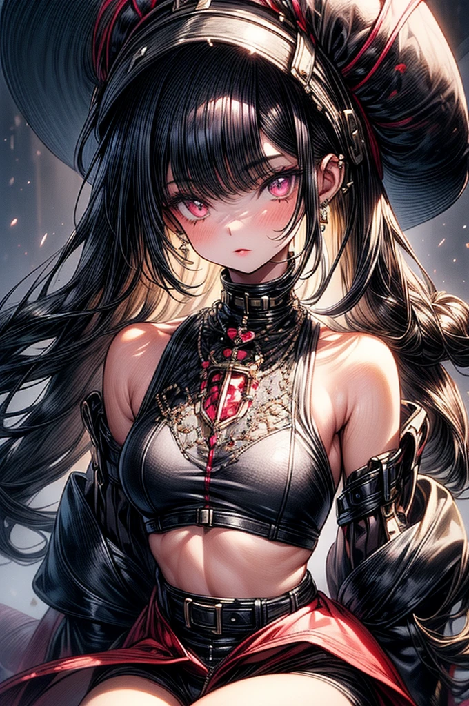 ((highest quality)),(ultra high resolution),(Super detailed),(detailed description),((best CG)),(best work of art),super precision art, great drawing art,(Art with precise details:1.5), (1 young girl:1.5), beautiful and well-shaped face:1.5,(Beautiful skin with precise and detailed depiction:1.6),(sleeveless halter neck crop top, knee length gym shorts ),gorgeous, masterpiece, best quality, high-resolution, finely detailed, extremely detailed and beautiful, distinct-image, 1 girl, 16 year old teenager, solo, sharp facial features, oval shaped face. cherry pink lips, lightly tanned white skin. velvet-colored eyes, C-cup breasts, tall height(175cm), slim yet chiseled body type, short shoulder length dark violet-black hair, small narrow waist, long and slender legs, curvy wide hips, elegant gothic courtyard setting
