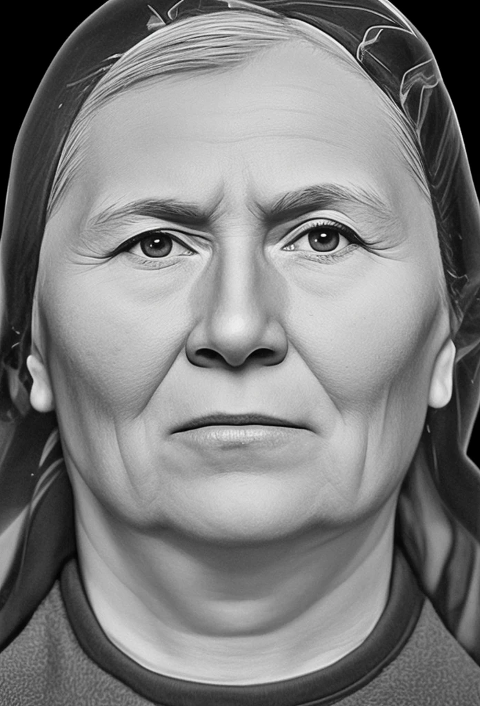 Фотография бабушки, бабушка 65 лет, поры, детализированные глянцевые глаза, specular lighting, dslr, ultra quality. sharp focus, tack sharp, dof, film grain, Fujifilm XT3, crystal clear,
