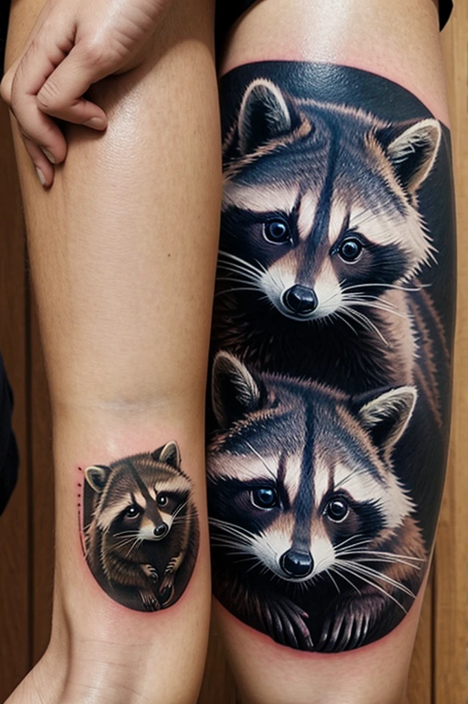 raccoon tattoo