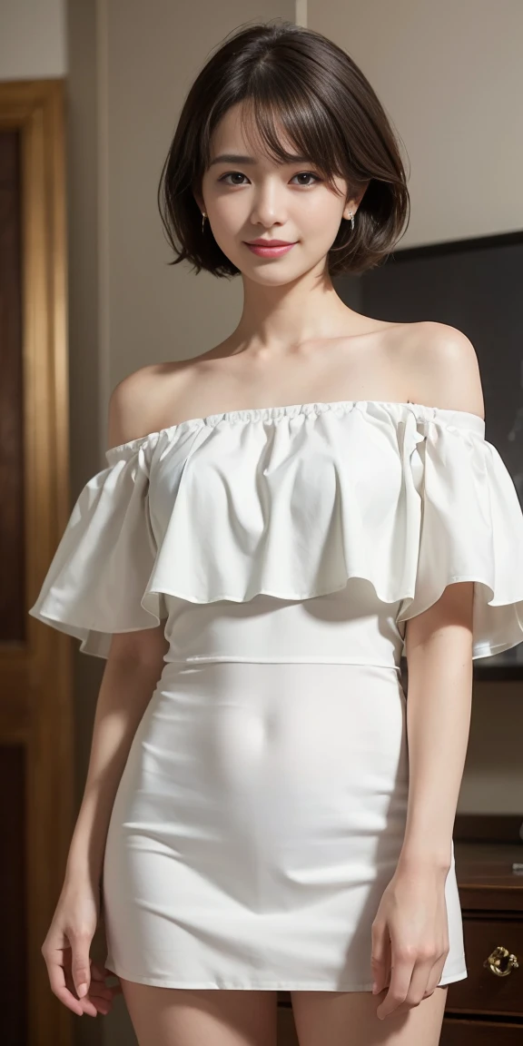 a close up of a woman wearing a white dress and a necklace, high detal, fine simple delicate structure, attractive neck, 2023 4K