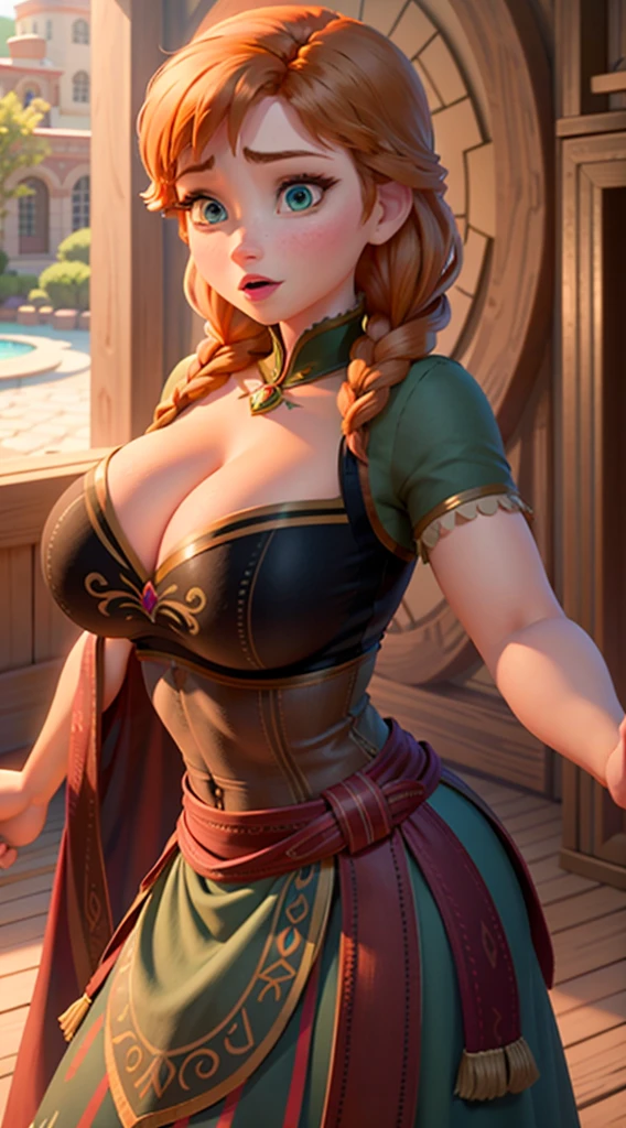 Photo of Anna of Arendelle showing huge breasts