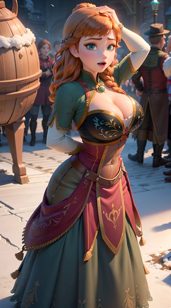 Photo of Anna of Arendelle showing huge breasts