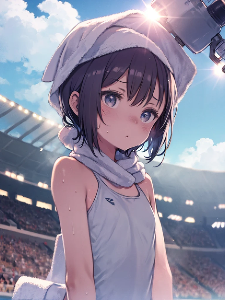 many girls, masterpiece, best quality, best detail, best proportion, best anatomy, best face, blush, best shaped breasts, very huge breasts, (black short hair) ((14 year old japanese lowteen):1.3), ((full body shot):0.9), view from below, cameltoe, (cum in pussy), ((prosthetic limbs):1.4), ((full nude):1.5), (nsfw:1.1) , cameltoe, ((During a racing competition):1.0), running, sadly, tears, crying, (she is cumming now!), blush, (in a track field (background)), (pubic hair), very wet,