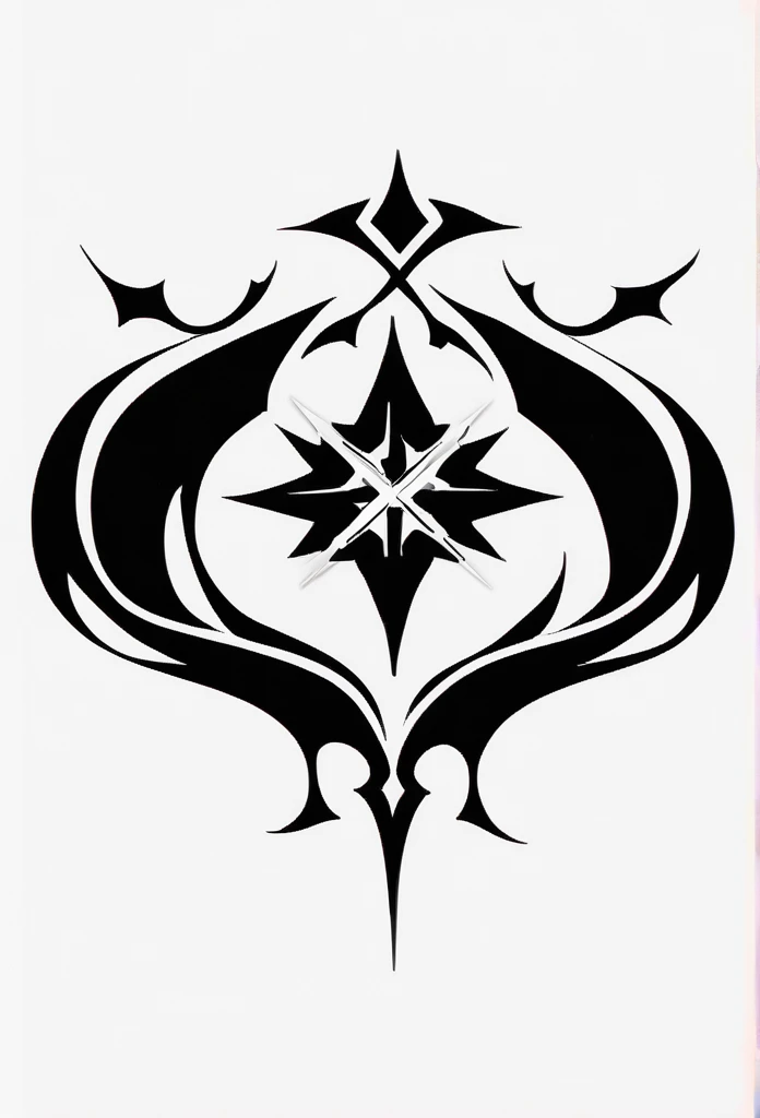 Make a black and white coat of arms of a black serpent 