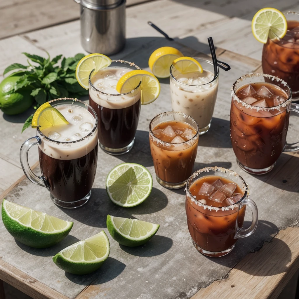 Create me a logo that has the name Pelachelas and has the Instagram contact like @_pelachelas_ and the WhatsApp with the number 4613646874 and with illustrative images of micheladas and azulitos