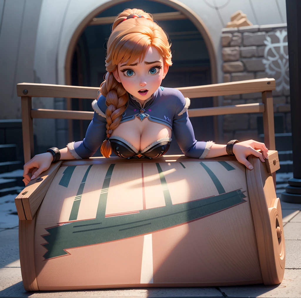 Busty college girl Ana de Arendelle