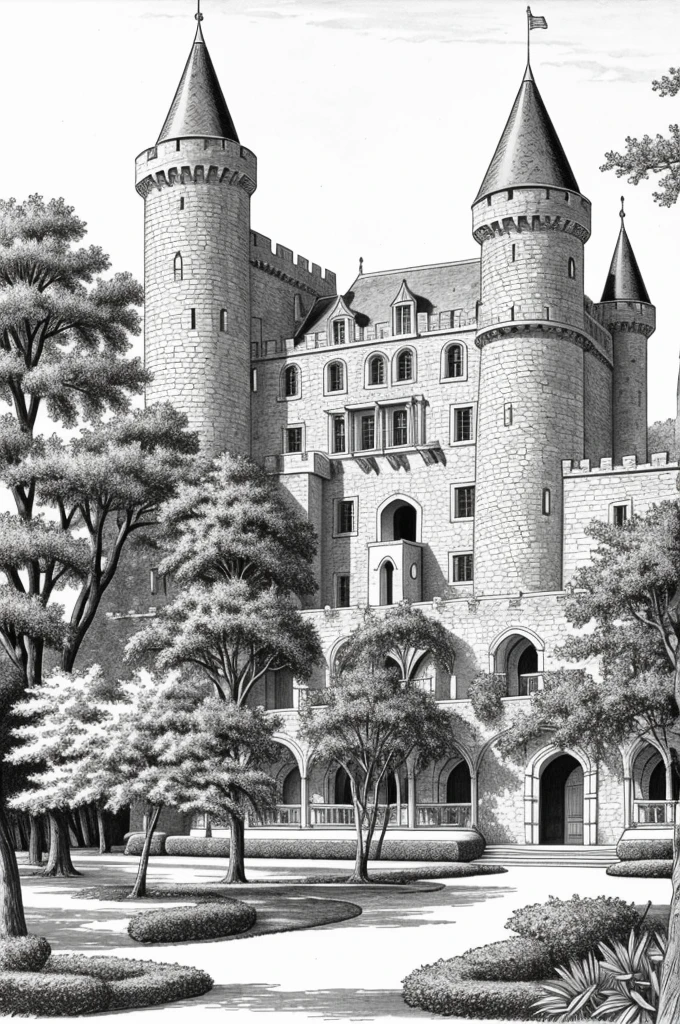 Castillo de lord farguart para colorear 