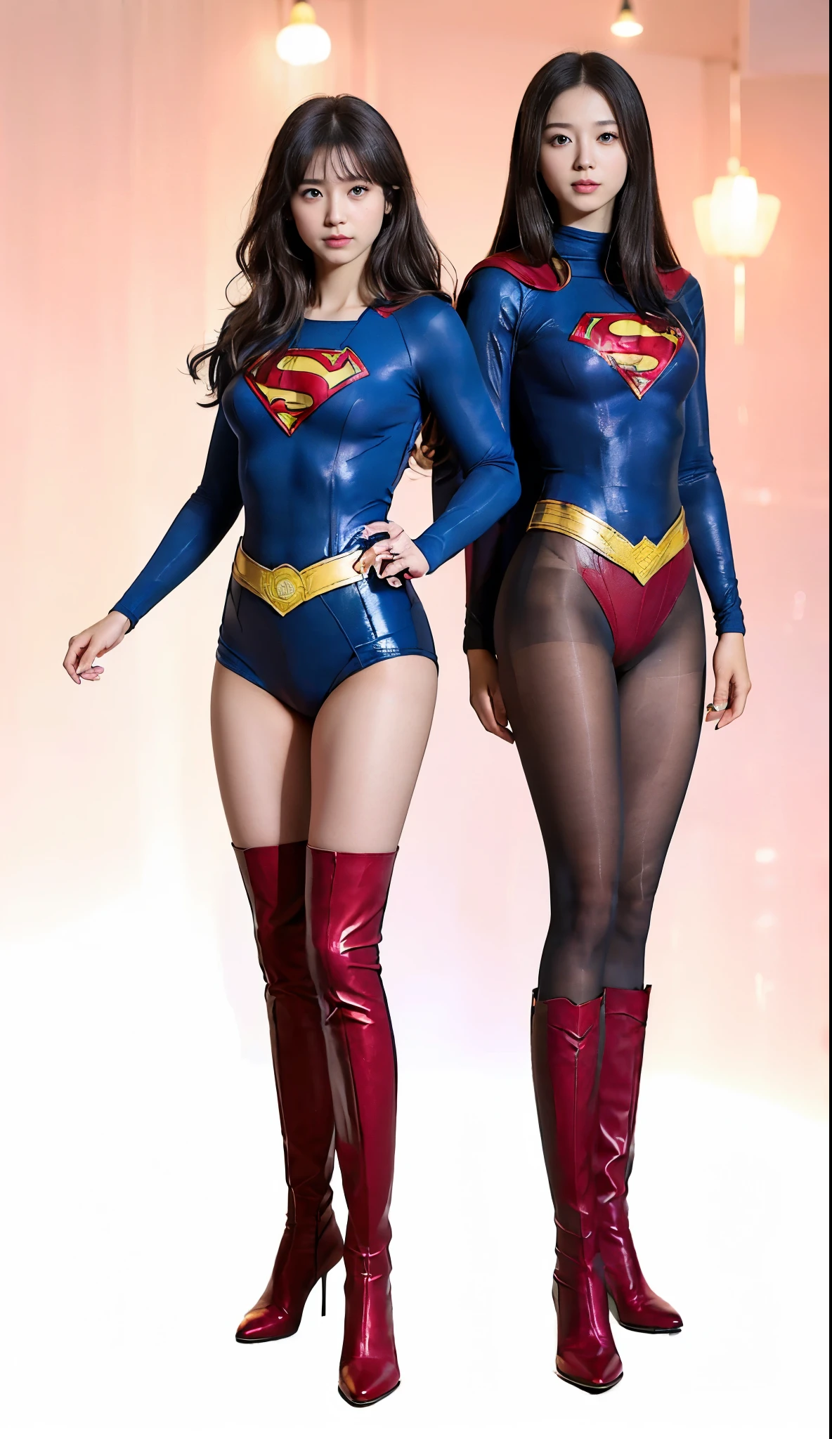 No background、(((Beautiful legs in black tights.)))、(((Legally express the beauty of your smile)))、((((Make the most of your original images)))、(((体にぴったりフィットするSupergirl Costume)))、(((Supergirl Costume)))、(((short and beautiful hair)))、(((suffering)))、(((Please wear black tights....、Wear red boots)))、((Best image quality、8K))、((Highest quality、8K、masterpiece:1.3))、(((Preserve background )))、Sharp focus:1.2、Beautiful woman with perfect figure:1.4、Slim Abs:1.2、Wet body:1.5、Highly detailed face and skin texture、8K