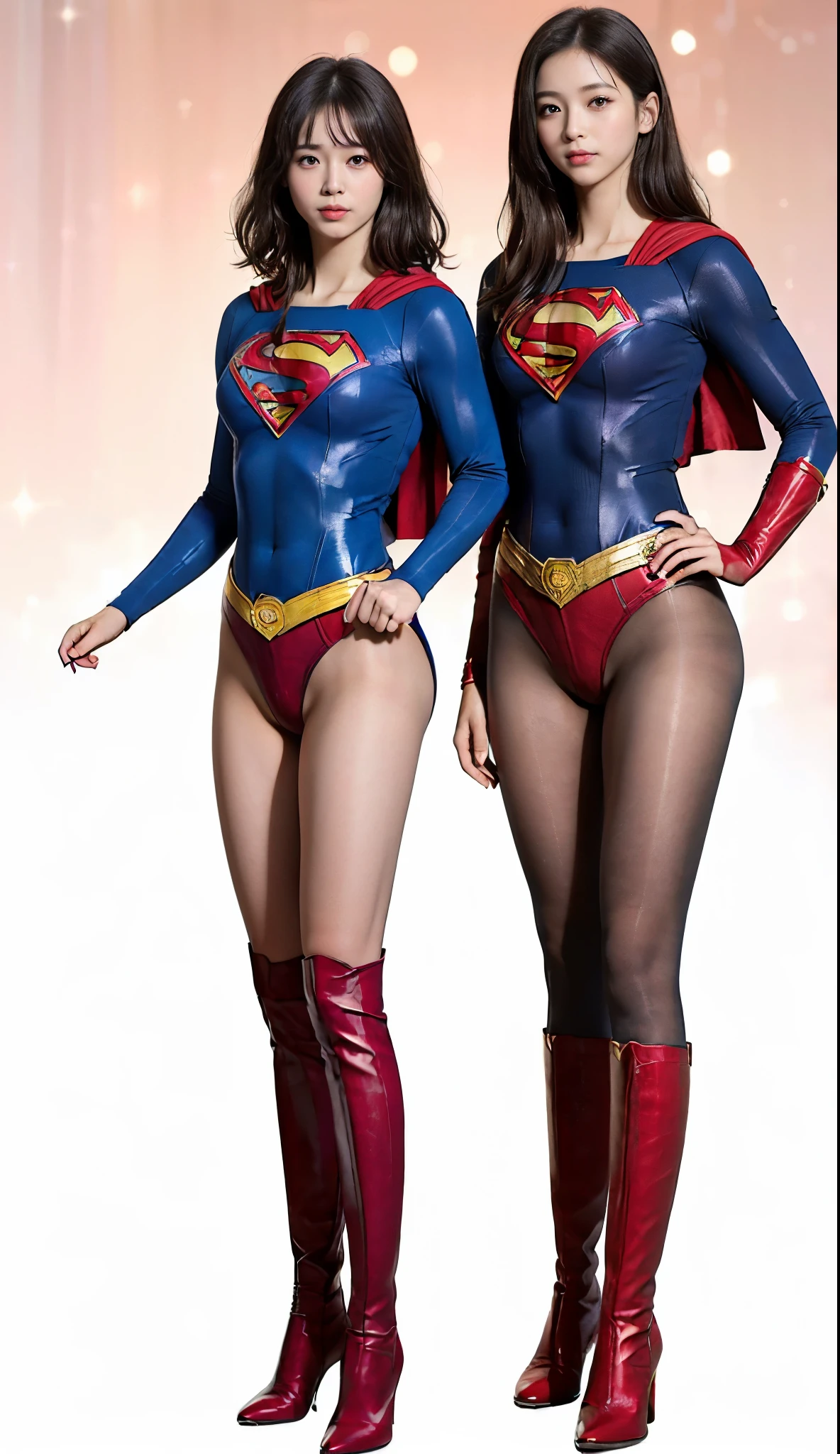 No background、(((Beautiful legs in black tights.)))、(((Legally express the beauty of your smile)))、((((Make the most of your original images)))、(((体にぴったりフィットするSupergirl Costume)))、(((Supergirl Costume)))、(((short and beautiful hair)))、(((suffering)))、(((Please wear black tights....、Wear red boots)))、((Best image quality、8K))、((Highest quality、8K、masterpiece:1.3))、(((Preserve background )))、Sharp focus:1.2、Beautiful woman with perfect figure:1.4、Slim Abs:1.2、Wet body:1.5、Highly detailed face and skin texture、8K