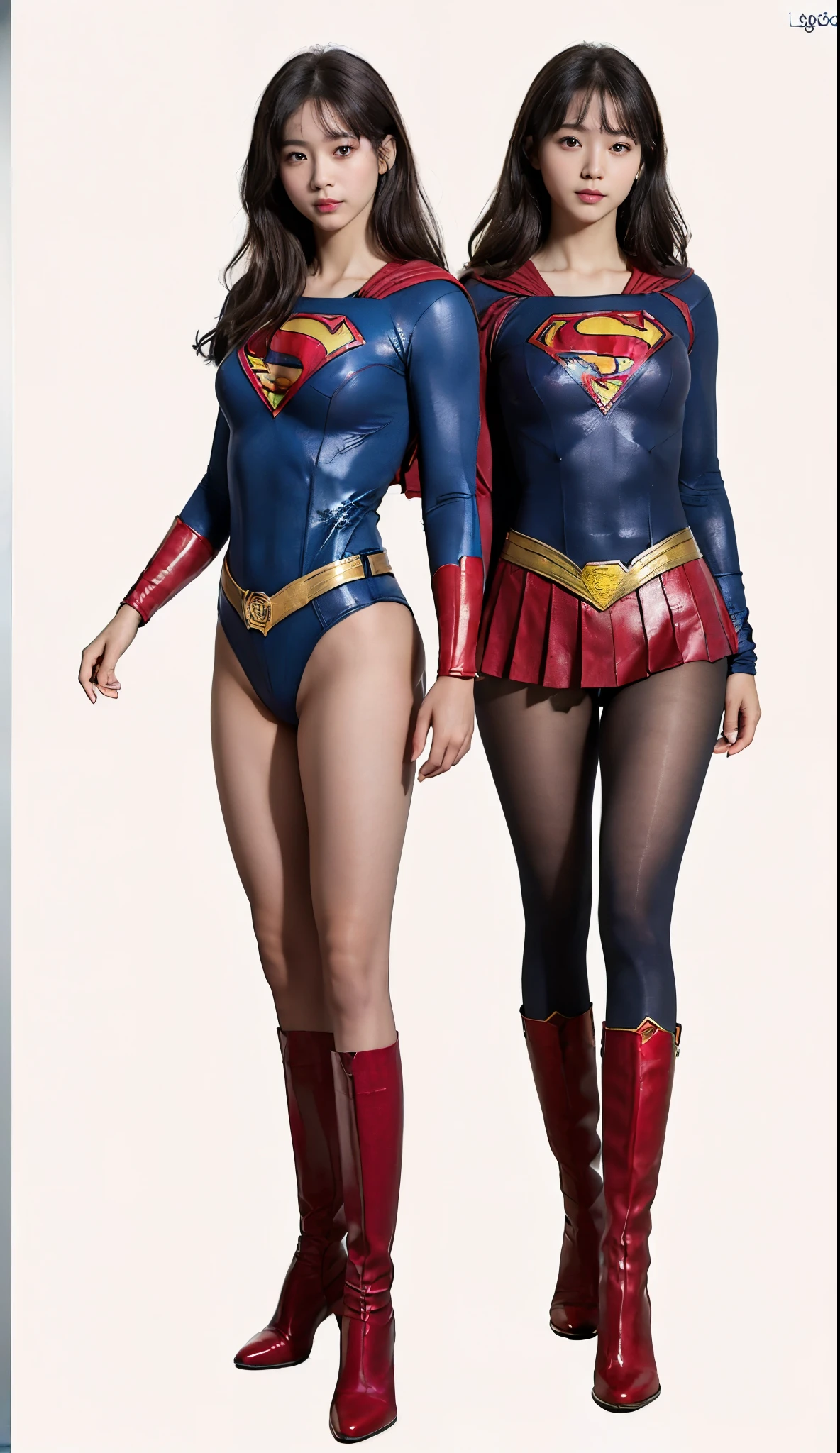 No background、(((Beautiful legs in black tights.)))、(((Legally express the beauty of your smile)))、((((Make the most of your original images)))、(((体にぴったりフィットするSupergirl Costume)))、(((Supergirl Costume)))、(((short and beautiful hair)))、(((suffering)))、(((Please wear black tights....、Wear red boots)))、((Best image quality、8K))、((Highest quality、8K、masterpiece:1.3))、(((Preserve background )))、Sharp focus:1.2、Beautiful woman with perfect figure:1.4、Slim Abs:1.2、Wet body:1.5、Highly detailed face and skin texture、8K