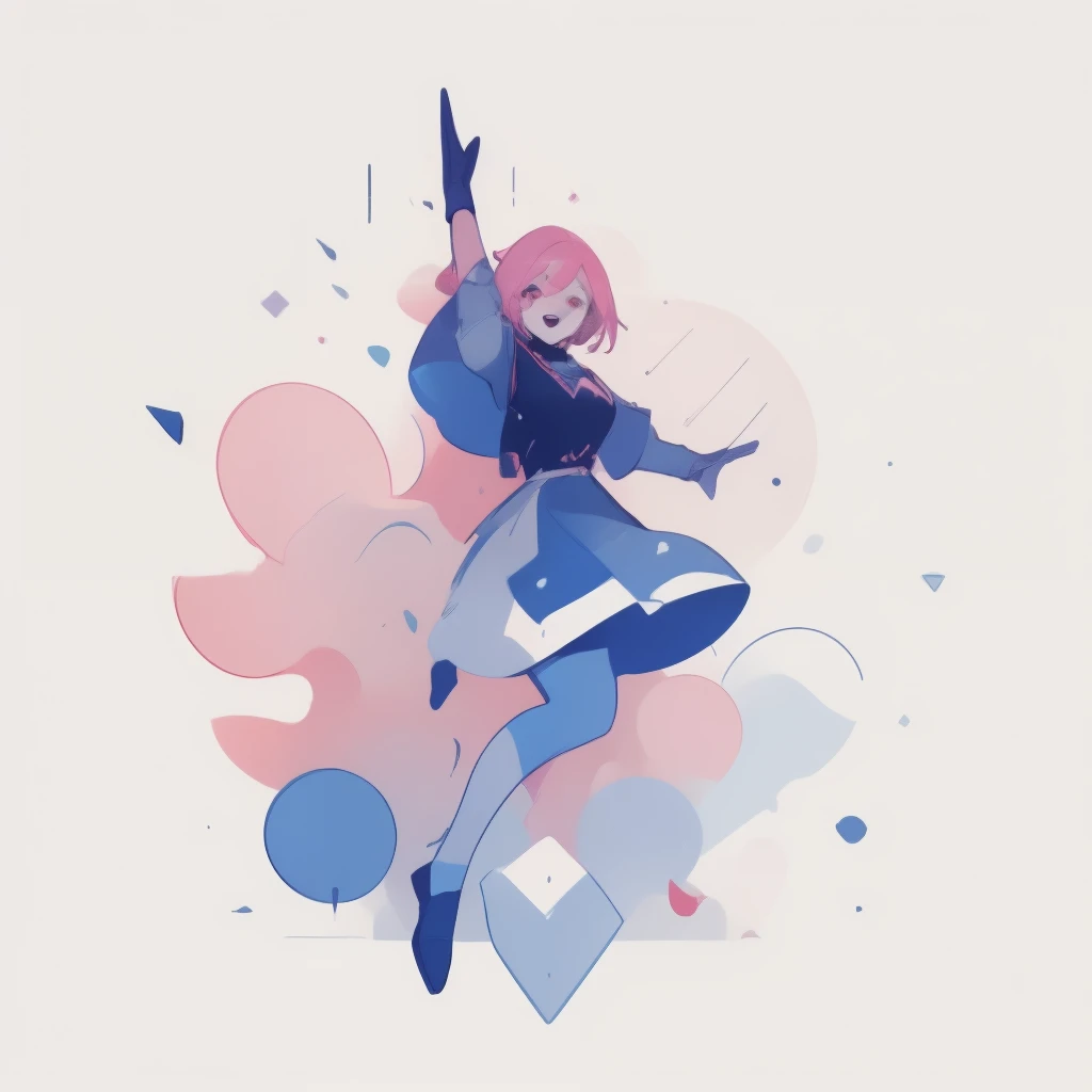 Cohesive composition
(best quality,4k,8k, high res,masterpiece:1.2), ((masterpiece)), (((best quality))), Illustration, 1 girl, hair color, hairstyle fax, eyes, (best quality,4k,8k, high res,masterpiece:1.2), ((masterpiece)), (((best quality))), joyful pose, happy aura,
((masterpiece)), (((best quality))), Illustration, (blue butterflies), butterfly style, bubbly style, happy, pink, joyful happy-go-lucky pose, pink hair, adventurous, funny, friendly, pink eyes, sunny happy theme, pink fashion, happy pose, hairstyle fax, action, female, happy with butterflies and sunshine, big smile, dynamic poses, multiple points of view, playing with butterflies,
((((2 colors only pallet:1, flat coloring, corporate style, white background:1, character splash art, gacha game character splash art, epic composition, the composition enhancing the defining elements of the character))))
