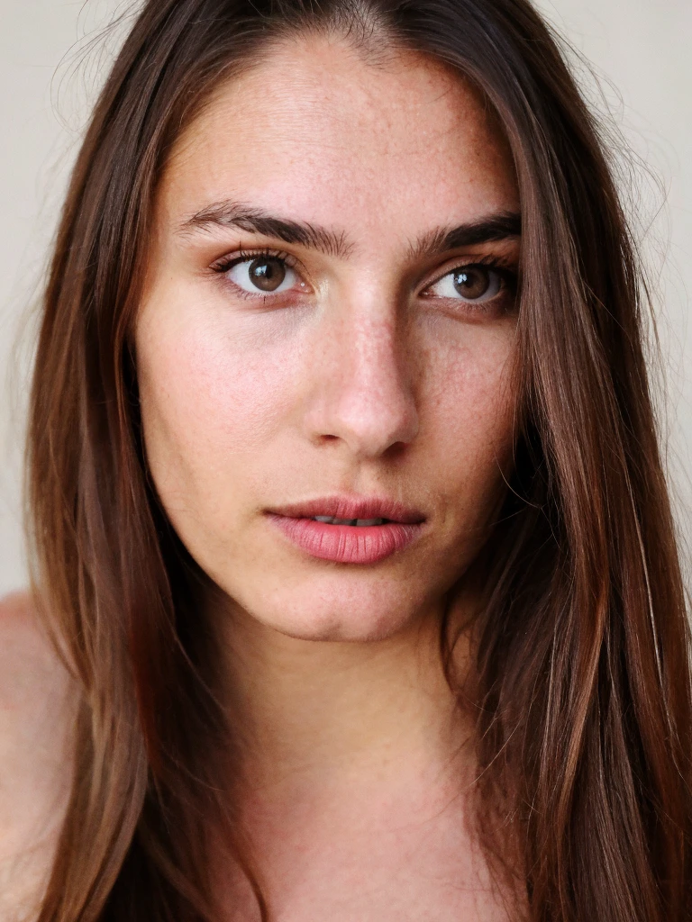 Beautiful Ukrainian girl,20 ans, dark brown eyes, visage innocent, thin and pointed nose, Longhaire, Athletic body, en sous vêtement, high resolution, head of'artwork, best quality, intricate details, very detailed, sharpness, detailed skin, realistic skin texture, texture, detailed eyes, Professionnel, 4K, shot in Canon, 85 millimeters, shallow depth of field, Kodak Vision Color, extremely detailed, A picture_\(ultras\), photorealistic, realistic, Post-traitement, maximum detail, roughness, real life, Un hyper realistic, la photographie, 8k uh, la photographie