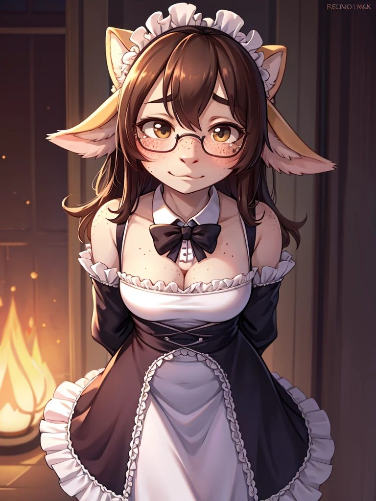 ugly face female , (Freckles on face:0.9) , shy geek , perfect beautiful body , elegant Frilly party dress , clothed erotica
