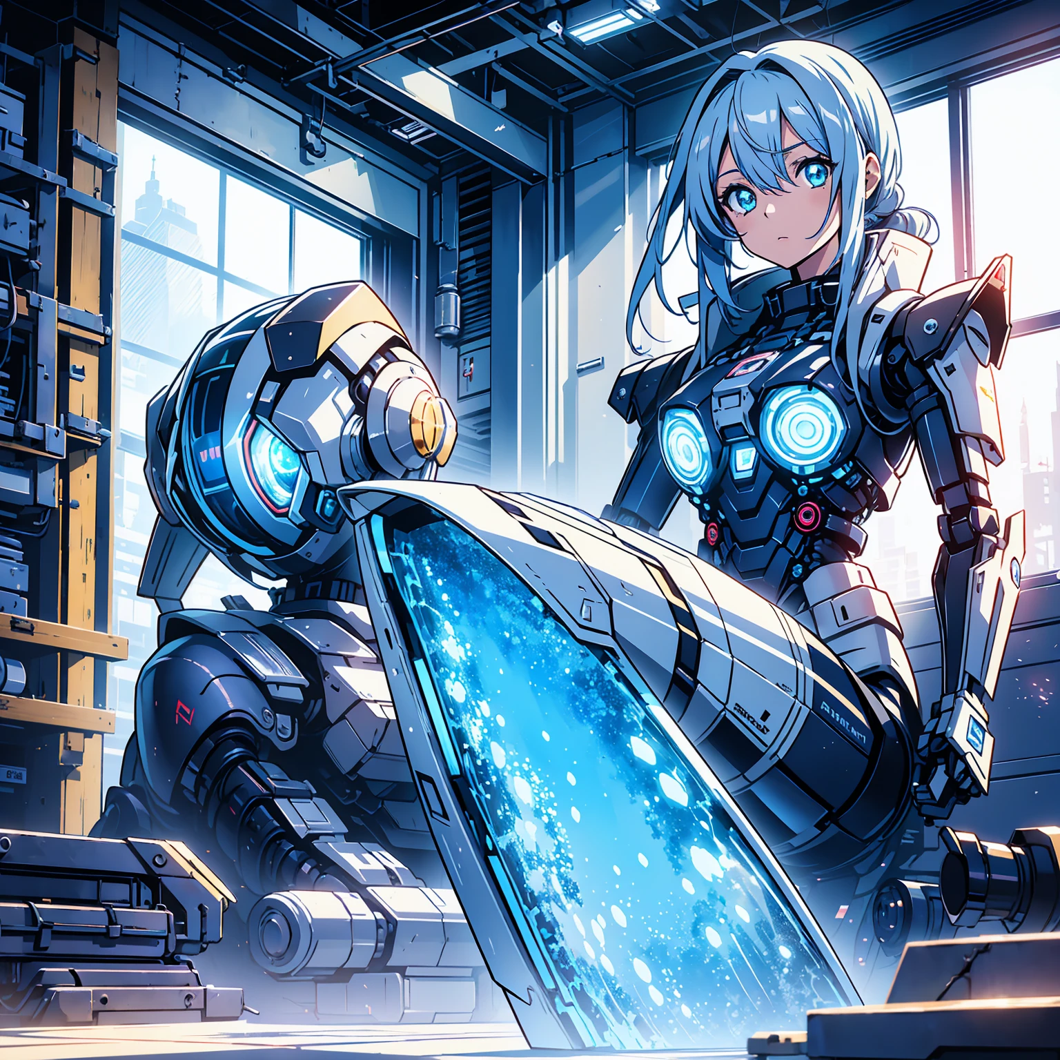 BREAK Perfect Anatomy、(High resolution:1.2)、Incredible illustrations、(Cute illustrations:1.2)、(nsfw)(cinematic angle,wideshot) (Beautiful background(Inside an abandoned hut in the forest))
1girl(cyborg(a girl, 1.5meters, 40kg,blue hair,short bob,blue eyes,prosthetic hand,prosthetic leg)
(16-year-old,flat chest))(afterglow,drunken eyes:1.5)
(Combat uniform,robot suit, underwear,garter stockings,)) ((undressing,open clothes,oversized clothes,)
( Sex preparation:1.2,rape:3.4(tentacles:4.3((cum on body, cum on breasts, cum on clothes, cum on hair, excessive cum,pojecile cum,):1.5))) captive soldier