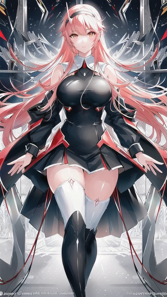 (zero_two_001:1.4), thicc school 1girl wearing thighhighs pleated skirt, (an archer:1.5), gorgeous features, clear face, symmetrical face, beautiful face, rendered eyes, detailed eyes, beautiful hair, smile, long legs, [thick|slender] bare thighs, thigh gap, natural breasts, symmetrical breasts, perfect breasts, anatomy, athletic, fit, in shape, exotic, alluring, mature, masterpiece portrait, extreme detail, (character focus:1.4), highly detailed, 8k octane, HDR, ultra detailed, best quality, highest quality, realistic lighting, hyperdetailed