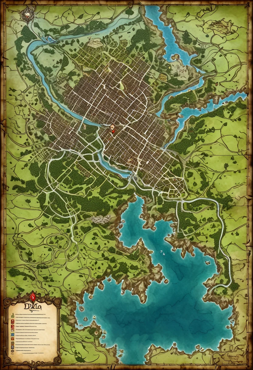 um close de um mapa / battle maps, map dnd, extRemely detailed d&d Map, fantasy caRtogRaphy, d&d Map, game map, dnd configuration!, gRidless map dnd, steam woRkshop maps, highly detailed map, fantasy map, d&d fantasy scenario, fantasy maps, medieval city map, detailed fantasy map