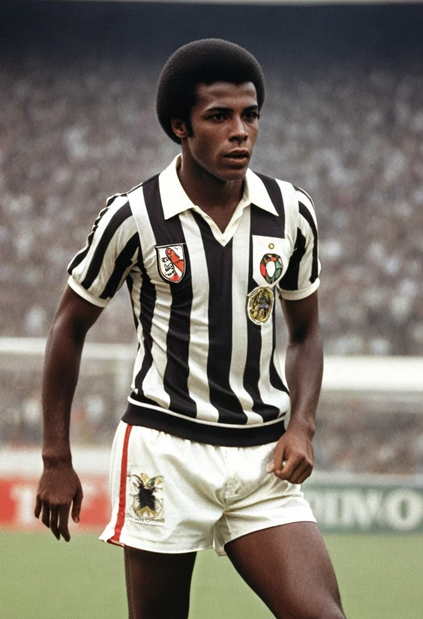 Create Antônio a young black man, football player in 1972. Now at 26 years old after shining at Santos, and become an idol at Vasco da Gama, he transferred to Benfica, of Portugal where he won several titles 