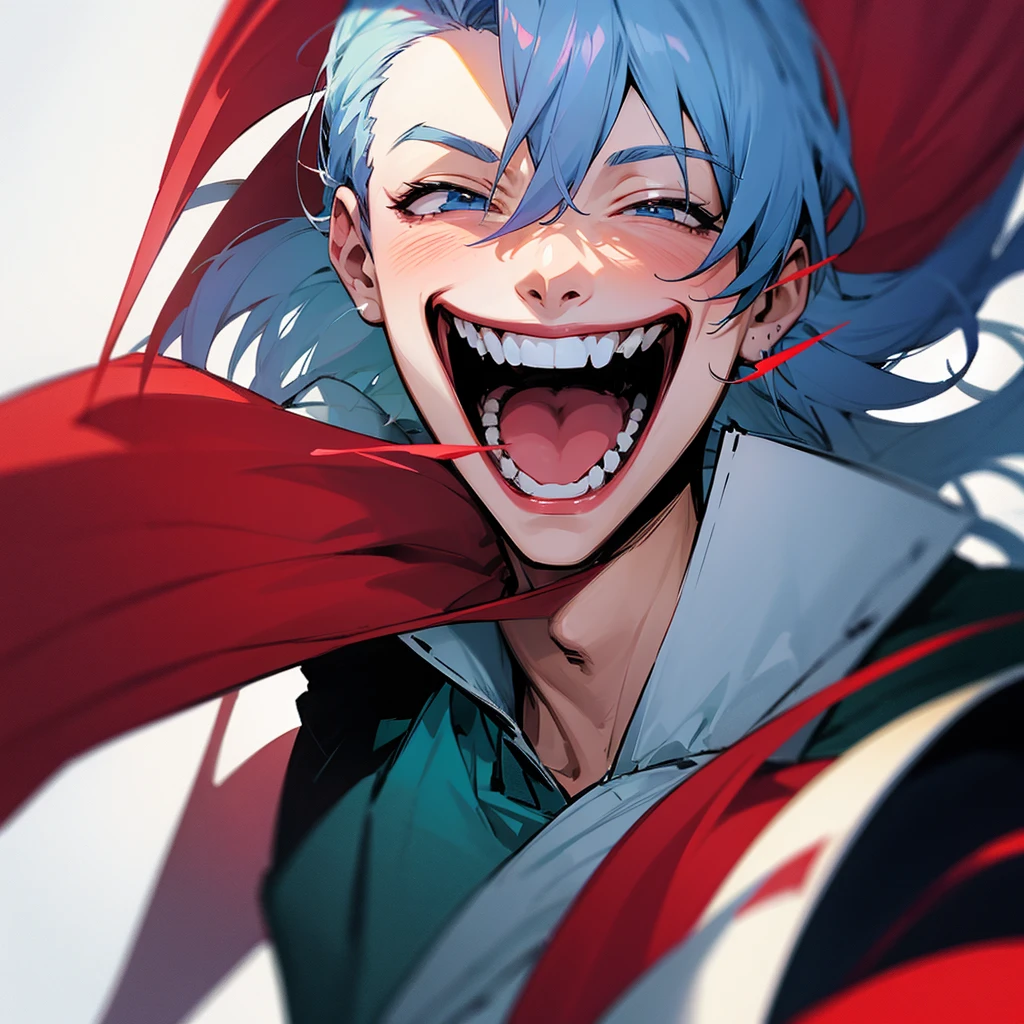 Anime Man laughing like a psychopath