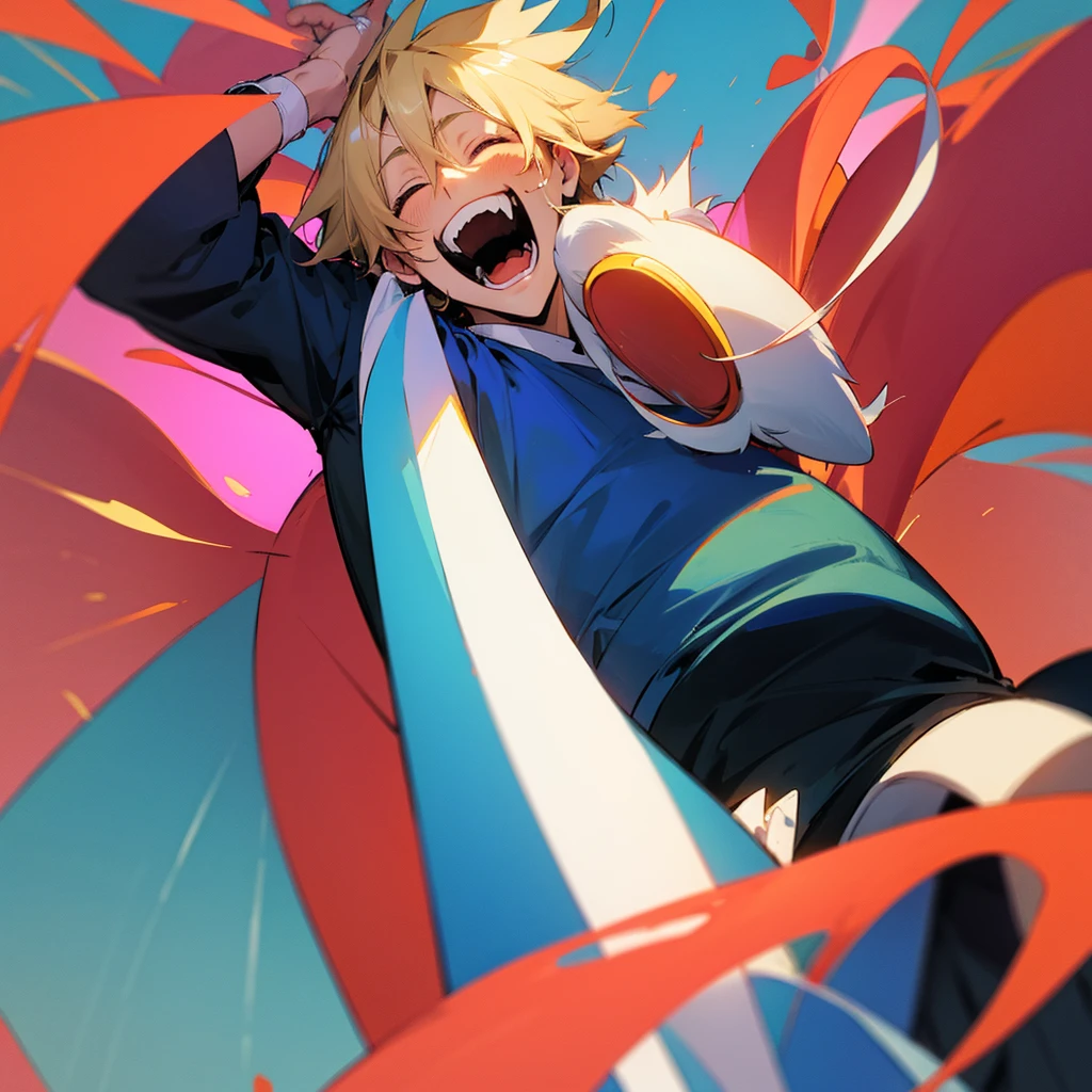 Anime Man laughing
