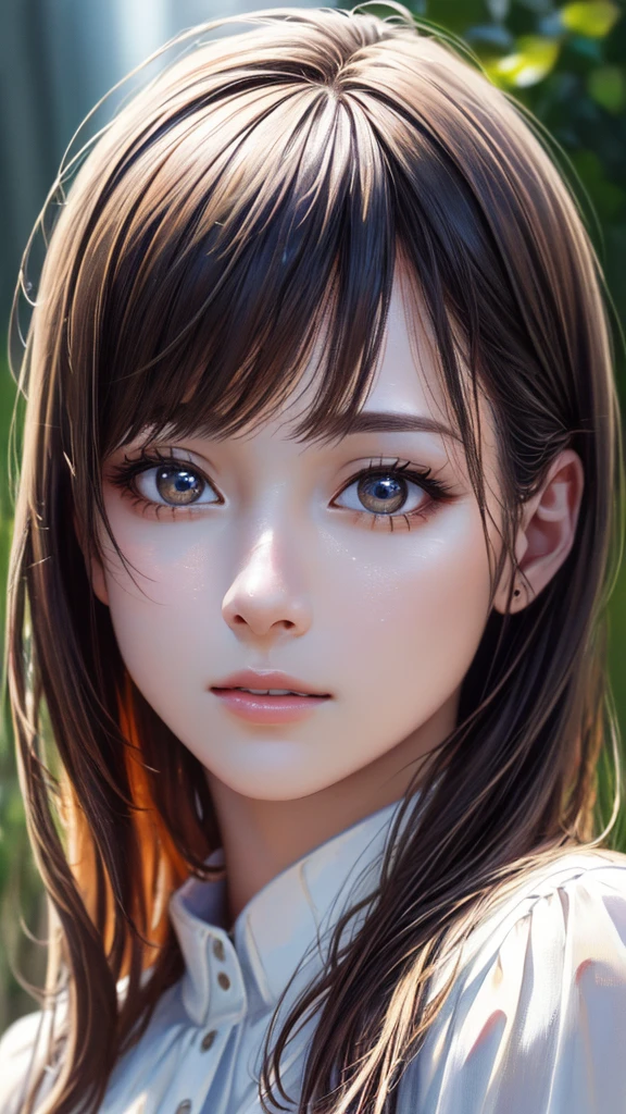 (Highest quality、8K、32k、masterpiece)、(Realistic)、(Realistic:1.2)、(High resolution)、Very detailed、Very beautiful face and eyes、1 Girl、Round and small face、Tight waist、Delicate body、(Highest quality、Attention to detail、Rich skin detail)、(Highest quality、8K、Oil paint:1.2)、Very detailed、(Realistic、Realistic:1.37)、Bright colors