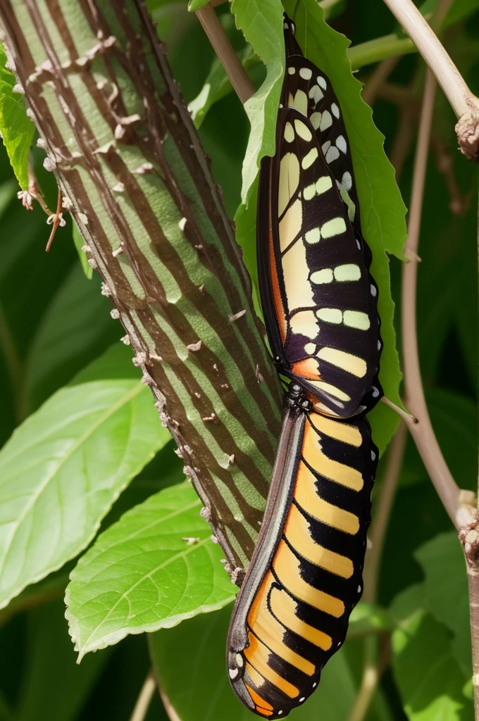 butterfly cocoon caterpillar