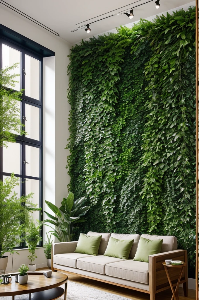 I would like a logo for an interior design company called Innovation with style.
Make it colorful, but elegant.
Let plants come out, green wall and shutters 

