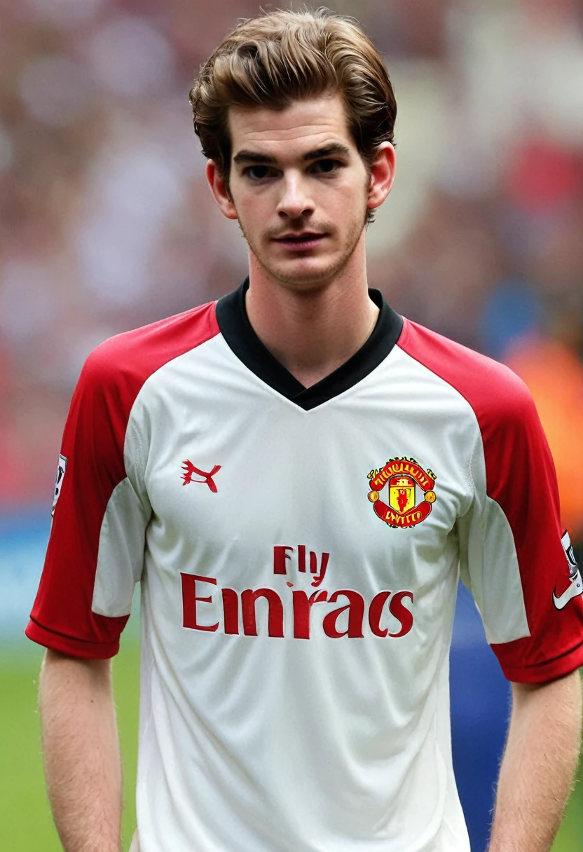 Crie Andrew Garfield, English football player, At the age of 20, the player transferred from Arsenal to Manchester United, also from England in 2003