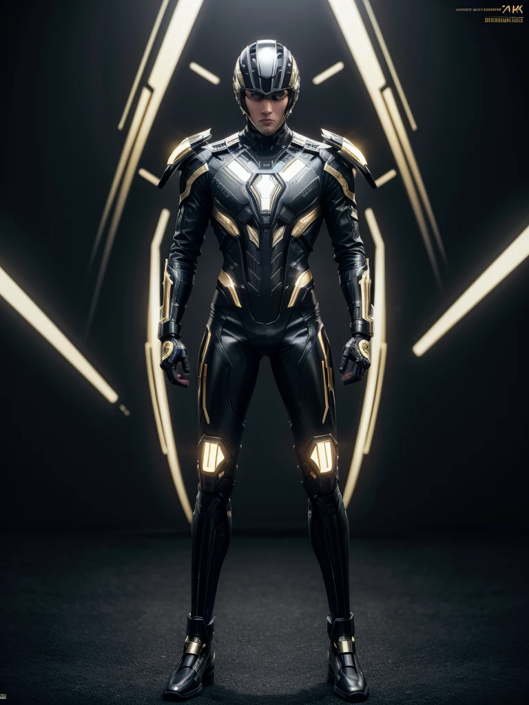 portrait hyper realistic ,Design an AI superhero from brasil, man wearing a modern costume inspired by local traditions and futuristic elements."Uhd