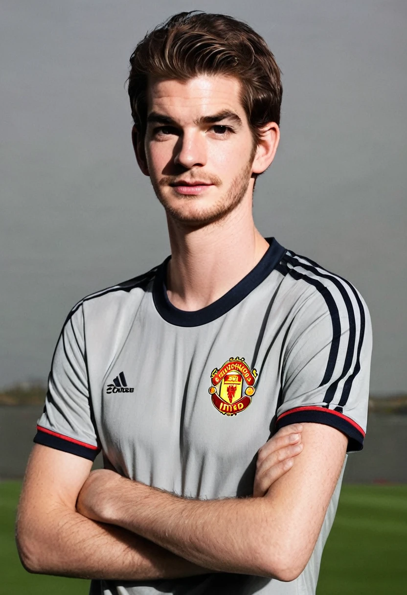 Crie Andrew Garfield, English football player, who plays on the left wing, and who wears shirt number 7, At the age of 20, the player transferred from Arsenal to Manchester United, also from England in 2003. In 2007 he won the English Championship with Manchester United, being top scorer and best player.