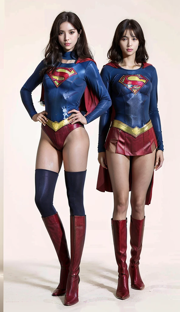 No background、(((Beautiful legs in black tights.)))、(((Legally express the beauty of your smile)))、((((Make the most of your original images)))、(((体にぴったりフィットするSupergirl Costume)))、(((Supergirl Costume)))、(((short and beautiful hair)))、(((suffering)))、(((Please wear black tights....、Wear red boots)))、((Best image quality、8K))、((Highest quality、8K、masterpiece:1.3))、(((Preserve background )))、Sharp focus:1.2、Beautiful woman with perfect figure:1.4、Slim Abs:1.2、Wet body:1.5、Highly detailed face and skin texture、8K