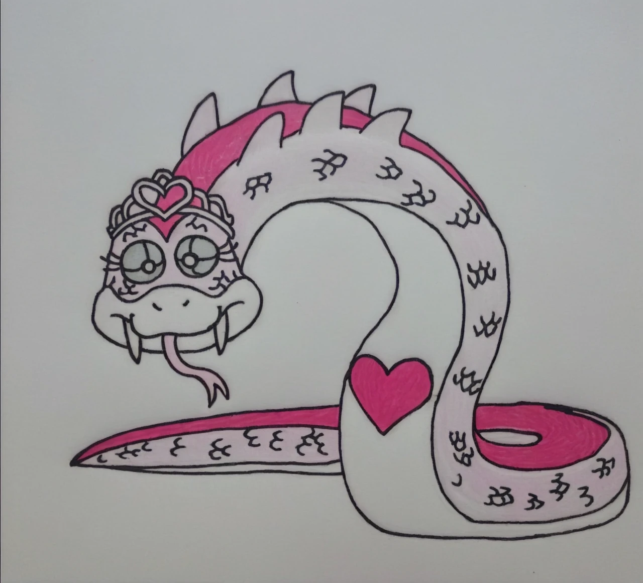 Snake, pink, 