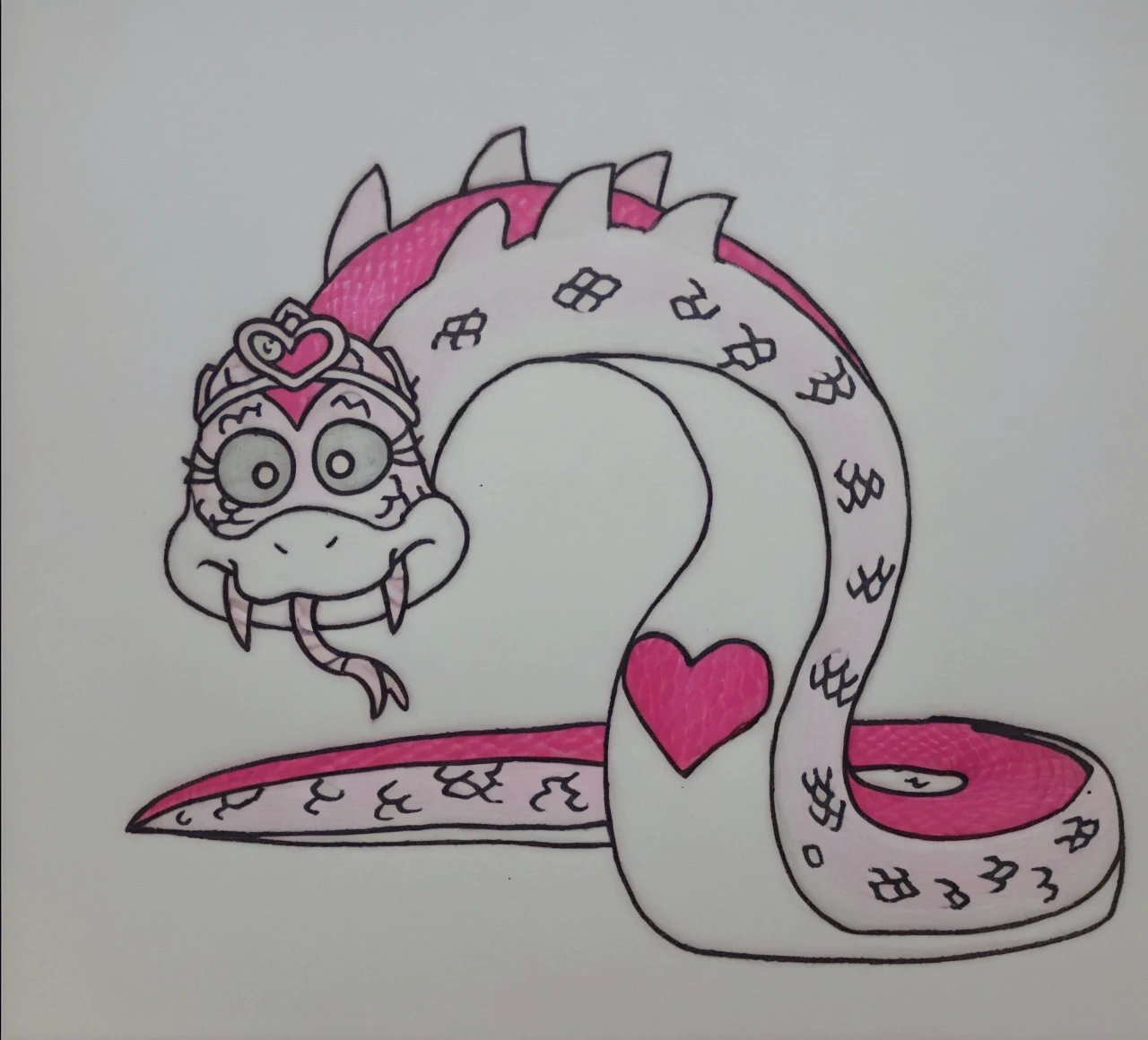 Snake, pink,