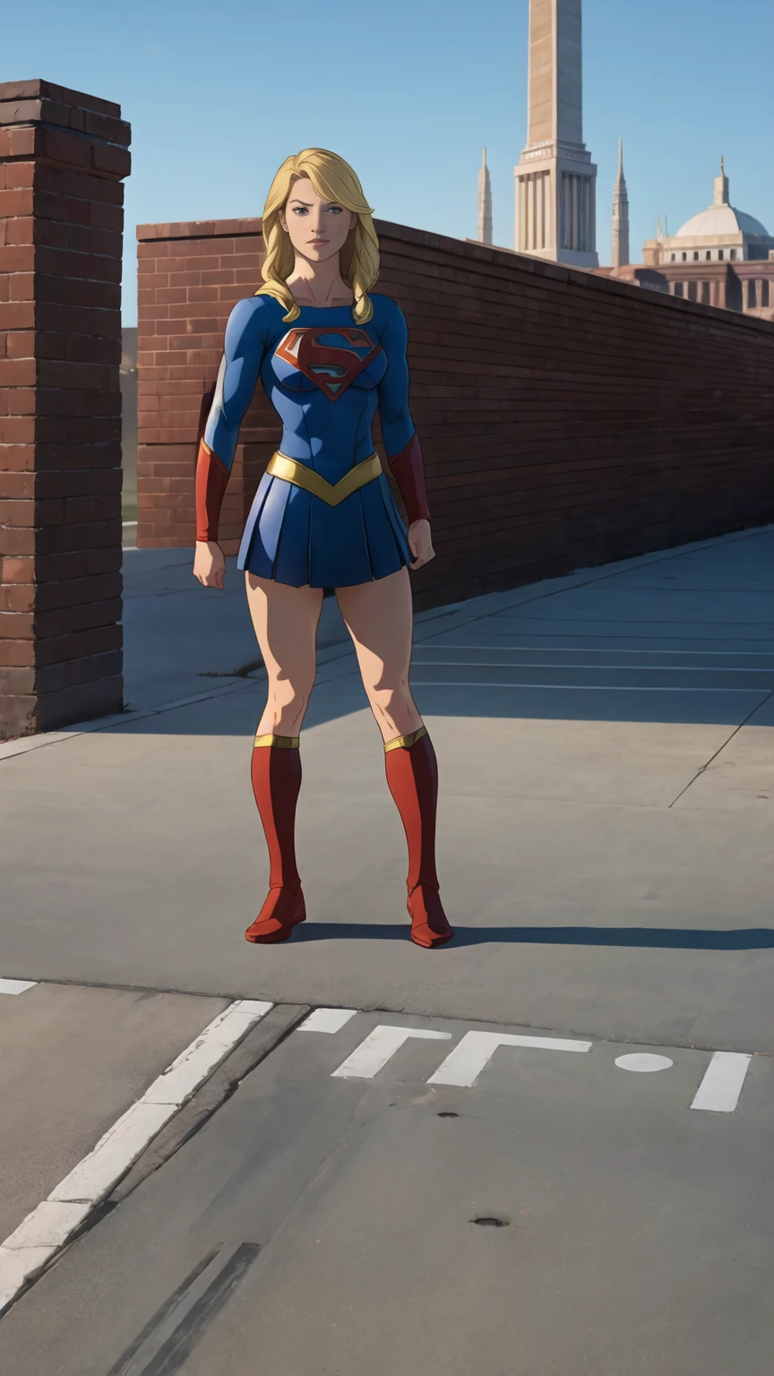 ((full body photo, standing, feet on the ground)) ((full body photo, standing, feet on the ground)) DC Comics, Supergirl,