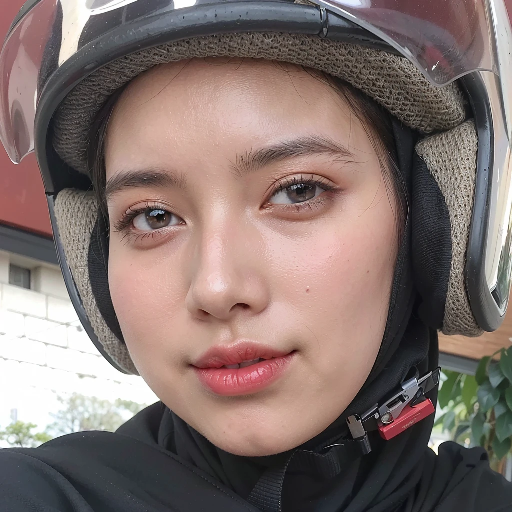 (Best quality, 8k, 32k, Masterpiece, UHD:1.2),Photo of Pretty Japanese hijab woman, large breasts, transparent shirt girl ,face focus,oversized_sweater, necklace, background, from above, looking at viewer, lingering, fetish hijab, hijab star