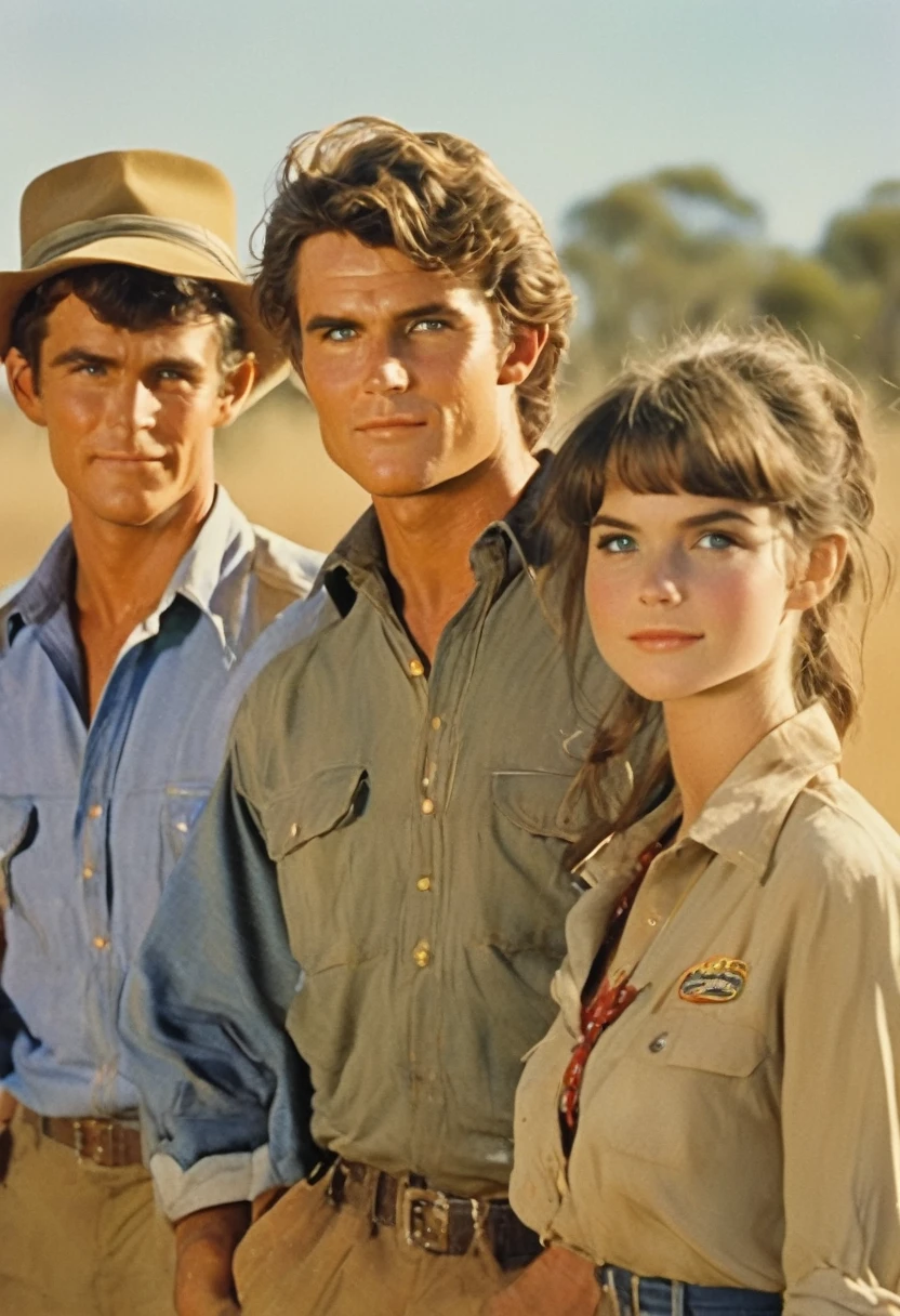 a very retro vintage kinda look feel 8K,High HD,higher rselutionHigh quality very anime semi realism aussie very 1960s look young outback stockmen males females", soft focus, bokeh, bright color grading, vibrant color grading, close-up portrait ;ifelike based from life rea; ;ife real like very aussie v ery outback looks feel with khaks denims some plaids blues whites 1960s aussie young appealing strong strong looking attractiveoutback stockmen males females, soft focus, bokeh, bright color grading, vibrant color grading, close-up portrait ;ifelike based from life real life real like very aussie very outback looks feel with khakis denims some plaids blues whites lot of khakis with more young women idetifiaby aussie and outback