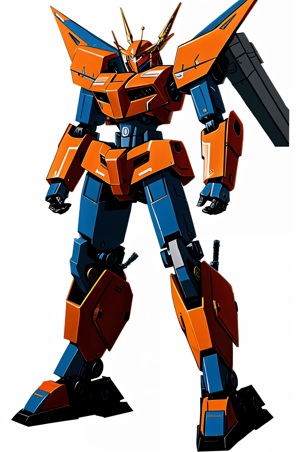 anime mecha style combat robot
