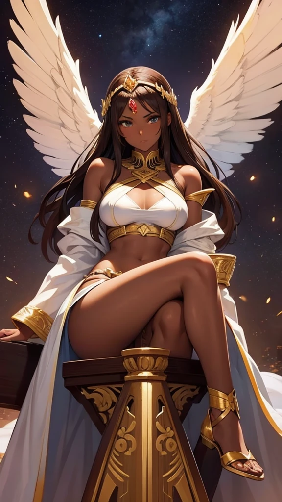 Brown skin Beautiful War Goddess Sexy high leg Angel's wing Gal Angel Lewdな顔 Vulgar tattoos Lewd Fallen Angel The despised angel Vulgar pose Spread your legs Fallen Angel使 Pleasure Fall Fallen War Goddess Big Breasts Laevatein