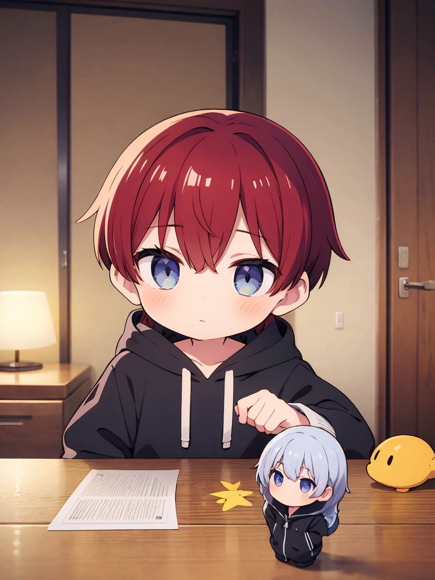 1boy,hoodie,chibi