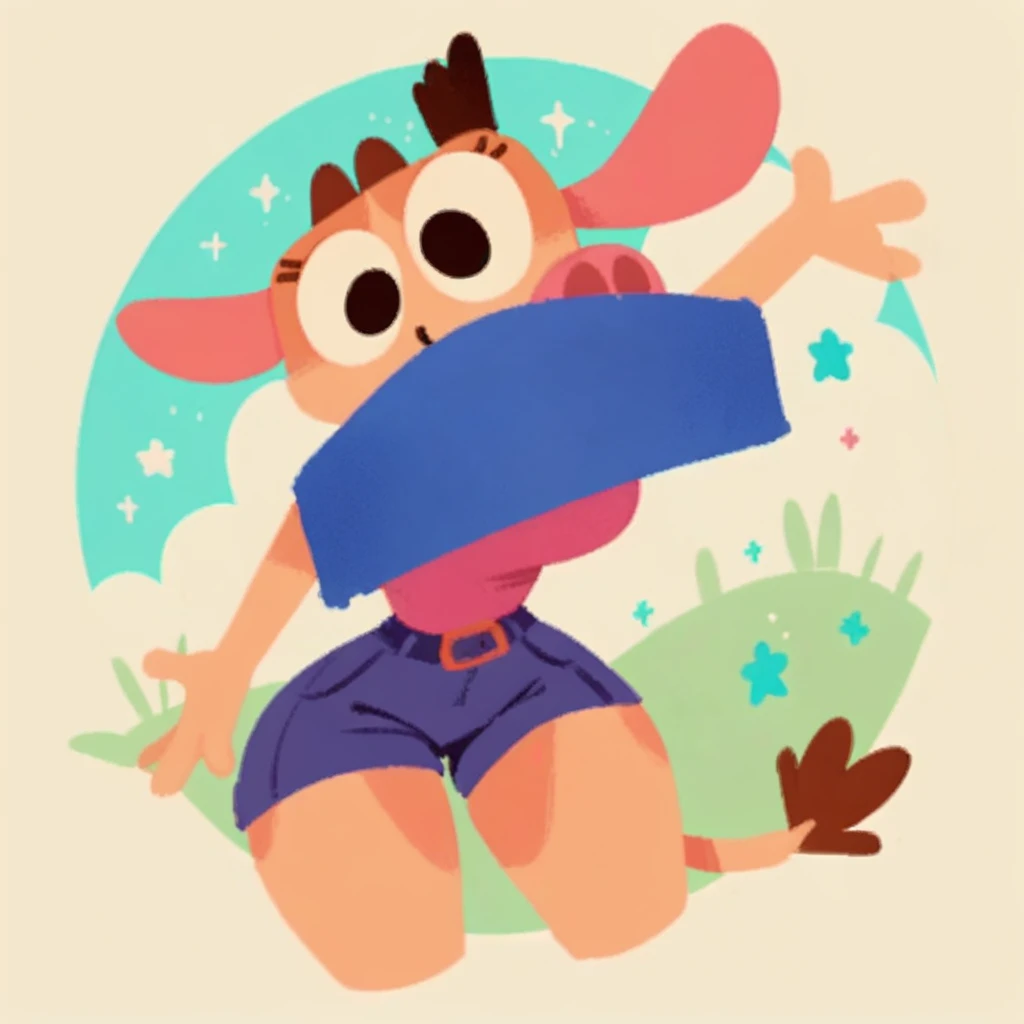 Score_9, score_8_up, score_7_up, score_6_up, score_5_up, Cowy, solo, furry, anthro, lineless, cute, huge breasts and thighs