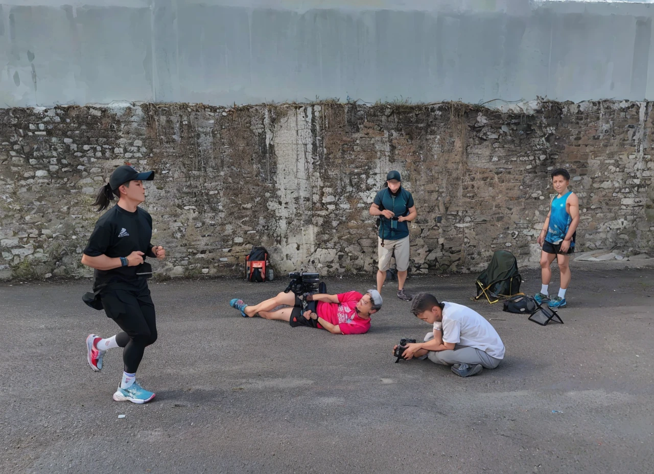(Best quality,A high resolution,Ultra-detailed,Realistic:1.2),2023 photographer, runner(promotional poster)。
