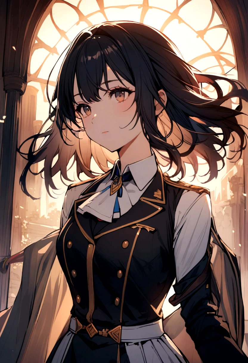 A girl in uniform